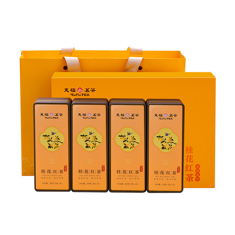天福茗茶特级茶叶花茶桂花红茶