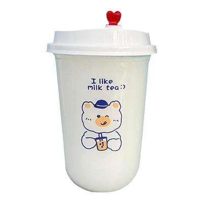 500/700ml网红胖胖杯U型奶茶杯子