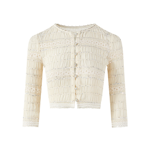 《克拉拉同款》FIND YA WINGS古董珍珠韩系公主风千金套装上衣