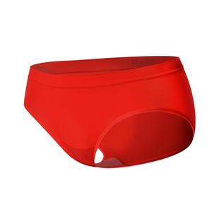 我的花匠超薄清爽透气无痕速干中腰高腰微平角内裤新年红两条装