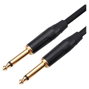 蓝叶 6.5mm音频线公对公音响调音台功放话筒6.35mm电吉他连接线