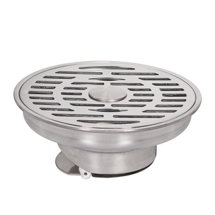 304不锈钢16cm阳台地漏大排量室外圆形庭院天台110防臭160管地漏