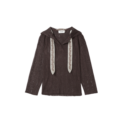 ANNENONO针织连帽长袖上衣/长裤