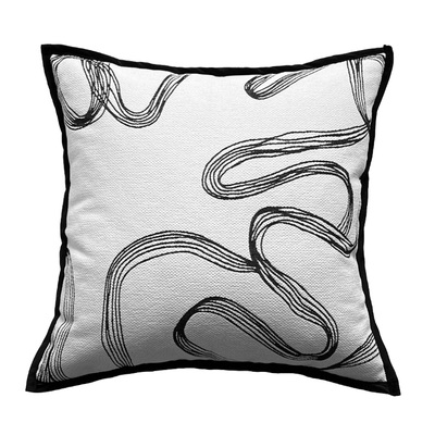 【意莱格乐】经典棋盘格轻奢宽边设计款抱枕客厅沙发靠垫套大靠枕