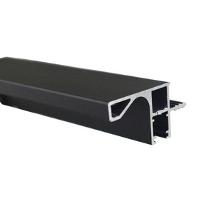 铝合金橱柜免拉手带灯槽款吊柜隐藏内嵌底板小L型材上柜拉手