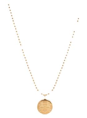 高级感喜庆钛钢锁骨链18k玫瑰金