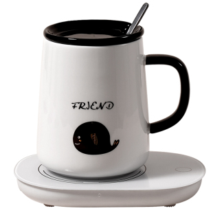 马克杯带盖勺陶瓷杯子女士新款家用喝茶水杯男办公室咖啡杯高颜值