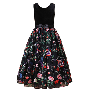 女童高端生日公主裙儿童钢琴演出服走秀礼服学生发布会小提琴演奏