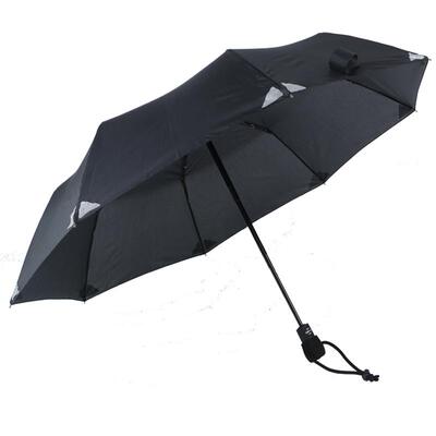 德国风暴三折叠晴雨两用反光伞