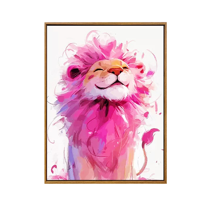 卡通狮子钻石画手工DIY点贴钻石
