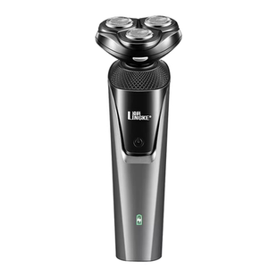 110V-220V凌科8806三刀头全身水洗剃须刀USB充电动士刮须刀充电