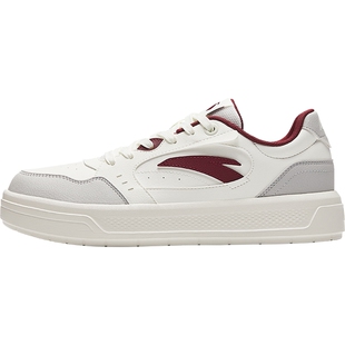 安踏轻风2板鞋男款新年款经典厚底百搭休闲鞋正品红色运动鞋男鞋