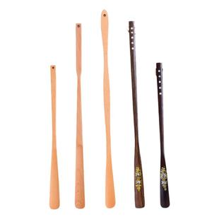 实木鞋拔子长柄家用高档鞋拨子穿鞋神器登鞋扒子短柄小巧提鞋把子