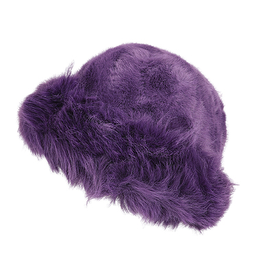 哈尔滨旅游！白色兔毛蒙古帽女冬季防寒保暖渔夫帽时尚百搭毛绒帽