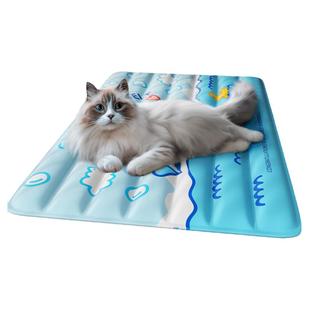 宠物冰垫夏季冰窝猫窝猫垫子睡觉用降温凉席冰凉垫狗狗睡垫防猫抓