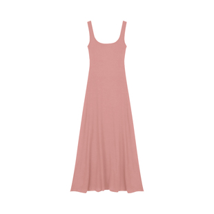 alex stevens宽肩带吊带连衣裙女纯色收腰显瘦长裙子海边度假