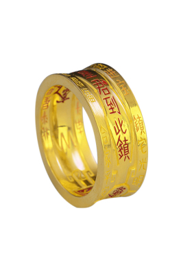 村口工匠足金太岁星君天师戒指