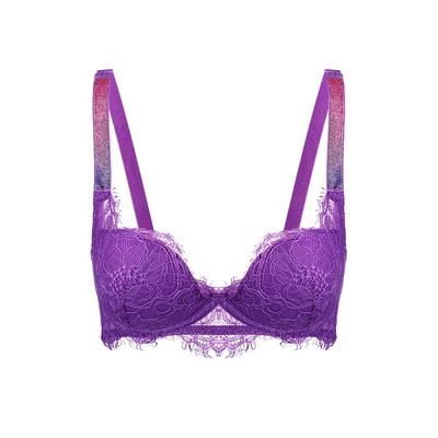 法式蕾丝文胸性感聚拢水钻