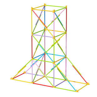 塔台模型吸管20厘米cm六年级下册科学实验材料制作设计搭建高60厘米塔台含招标书八通接头小学生教学具教科版