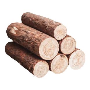 户外露营柴火木柴烧烤野炊篝火松木劈柴定制烧柴原木装装饰木圆木