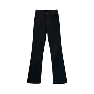 封神裤型!!高腰弹力牛仔裤女2025加绒新款显瘦黑色小个子微喇裤