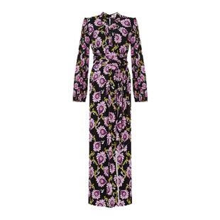 [女神节][哑光针织]DVF2026早春新款度假绽放花朵领连衣裙DL4T006