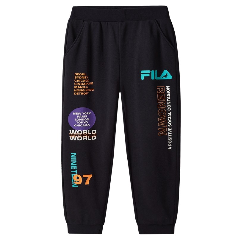 FILA斐乐大童男童抗菌长裤潮