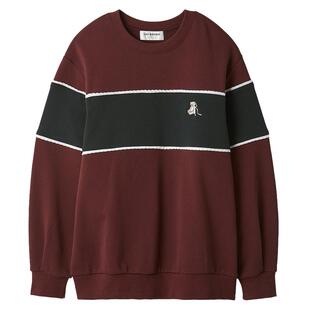 LILY BROWN2025秋冬新品LILY BEAR圆领宽松长袖T恤卫衣LWCT255134