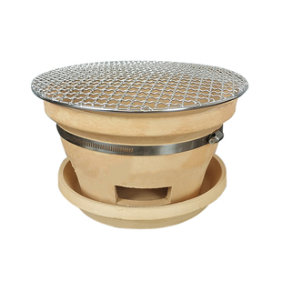 多功能炭炉火锅家用瓦片烧烤炉泥炉老式陶土打边炉围炉煮茶商用