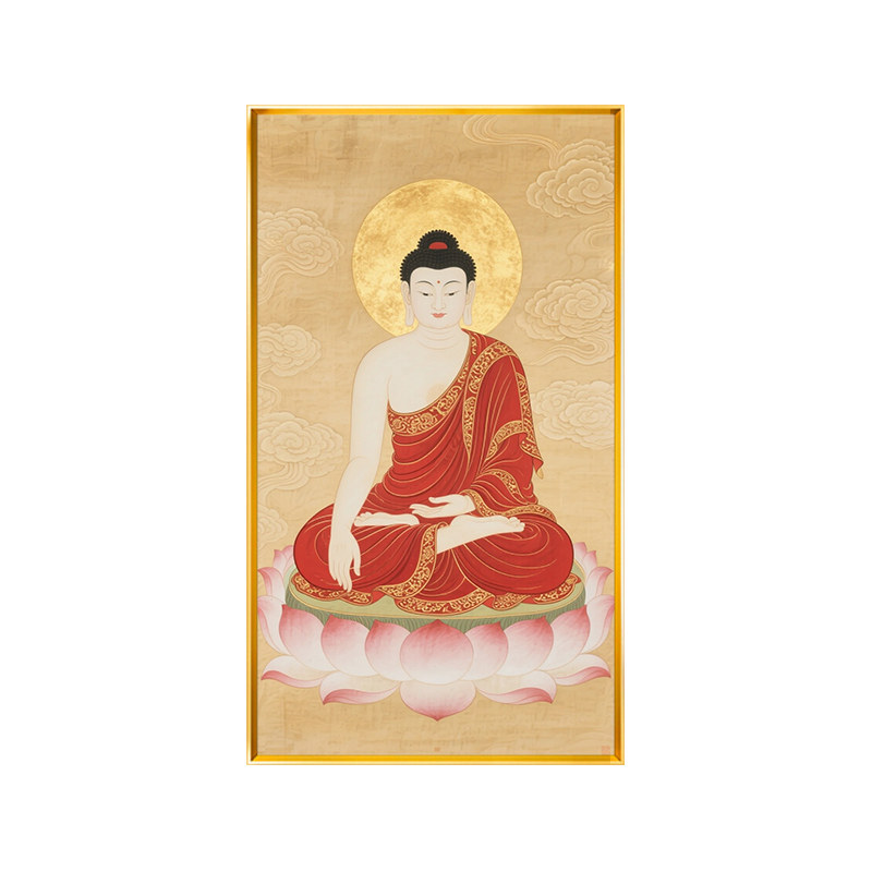 中式如来佛祖玄关十字绣全绣2026新款新手印花线绣满绣竖版自绣