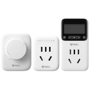 公牛定时插座电动车充电定时器自动断电倒计时电瓶限时保护器开关