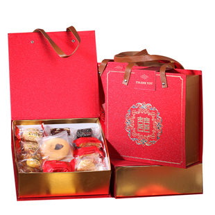 订婚喜饼中式糕点礼盒点心结婚专用提亲伴手礼高端婚礼婚庆回礼
