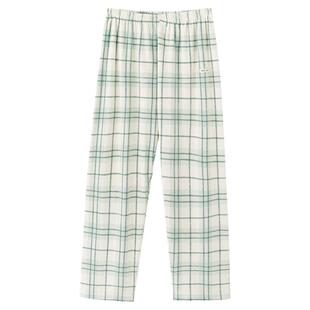SLEEPTIGHT睡裤女秋冬季海岛绒加厚加绒可外穿格子家居服长裤冬天