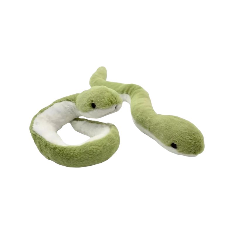 毛绒小蛇玩偶可缠绕弯曲塑形2025小青蛇吉祥物公仔生肖玩具摆件