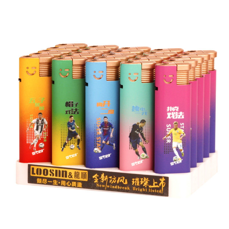 龙顺加厚防爆防风直冲打火机