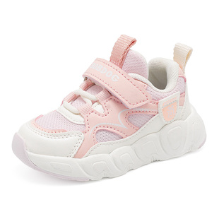 巴布豆官方旗舰店童鞋女童宝宝鞋子春秋新款女宝学步鞋幼童稳步鞋