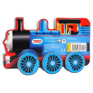 托马斯小火车造型书Thomas and Friends Go Thomas, Go!英文原版绘本 儿童早教益智 低幼英语启蒙 玩具书 轮子可跑