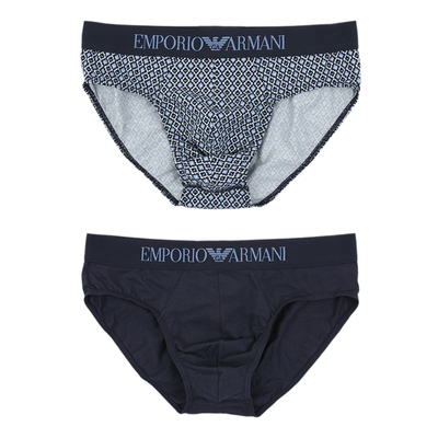 阿玛尼男士2件装三角内裤