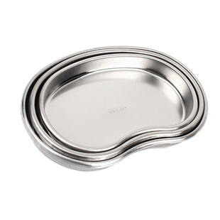 包邮加厚防碘腰子盘手术器械托盘纹绣消毒盘换药盘医用不锈钢弯盘