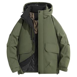 无惧严寒！情侣款！外贸男装冬季户外防风防泼水保暖休闲棉衣外套