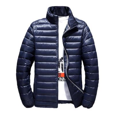 拉锁口袋轻便羽绒棉服保暖外套