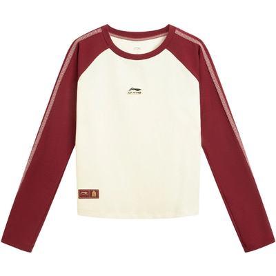 故宫联名丨LI-NING李宁女子运动休闲长袖T恤AHSW390-2