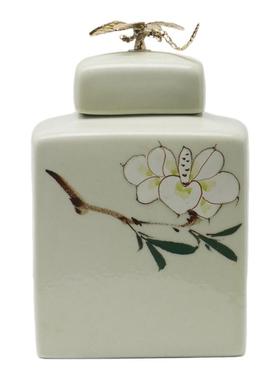 新中式样板间售楼处书房书柜摆件