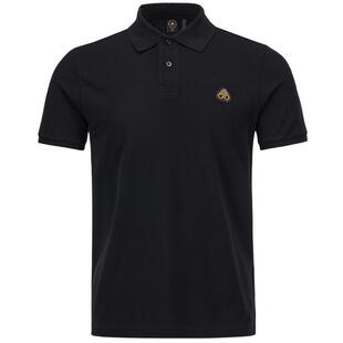 MOOSE KNUCKLES经典升级棉质金属LOGO棉质短袖POLO男