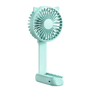 新款三折叠手持小风扇静音办公室桌上usb充电小型迷你桌面电风扇大风力学生宿舍便携式手拿儿童折叠挂脖制冷