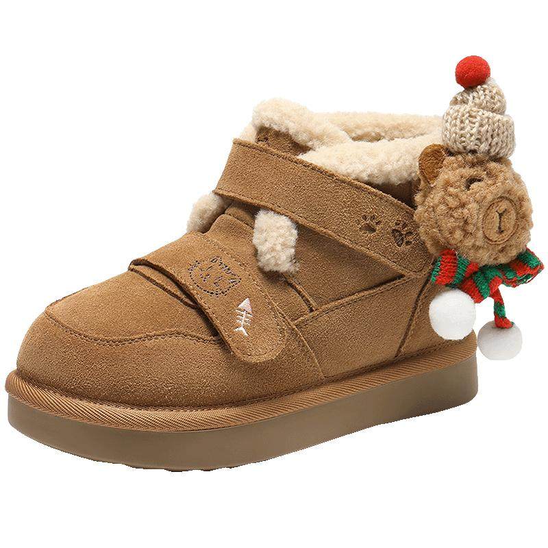 【圣诞礼物】百丽童靴厚底户外雪地靴冬季保暖棉鞋短靴子69010D95