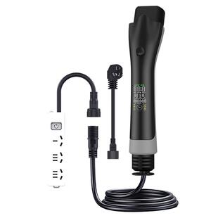 新能源充放电一体枪便携式充电枪比亚迪随车充二合一排插外放电枪