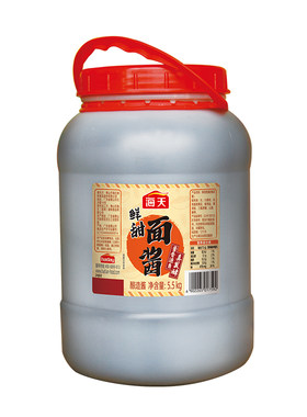 海天鲜甜面酱5.5kg大桶餐饮装拌面下饭酱馒头夹饼手抓饼专用酱料