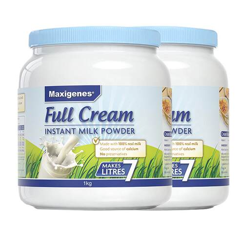 maxigenes/美可卓澳洲进口成人脱脂牛奶粉蓝胖子学生早餐高钙奶粉
