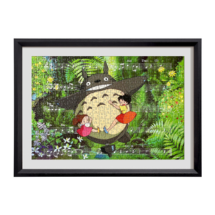 500片拼图相框70x50*75300块裱框平图专用收纳空框挂墙卡纸氛围